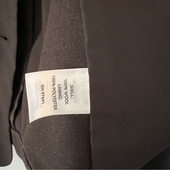 J. Jill Washable Wool Two-Button Blazer Brown Size 10 - Picture 8 of 12